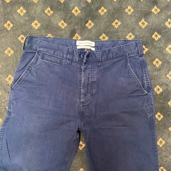 DEUS EX MACHINA navy blue men’s slim fit chino pants size 31 - Picture 2 of 4